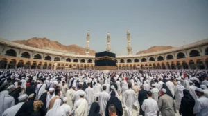Pilgrims performing Umrah rituals 2026 from UK