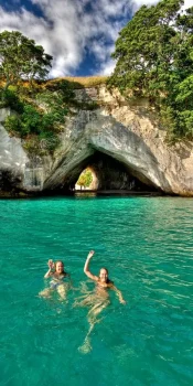 Cathedral Cove, located in New Zealand |Travel Cares UK