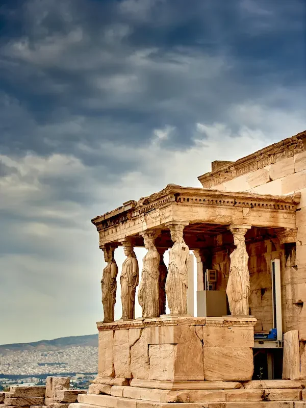 Athens Greece city view with Acropolis
